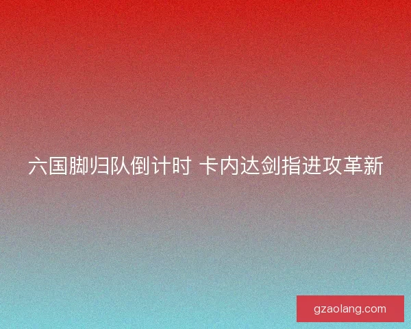 六国脚归队倒计时 卡内达剑指进攻革新